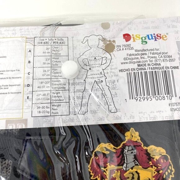 Harry Potter Hermione Granger Halloween Costume Dress with Attached Robe Various - Picture 6 of 9